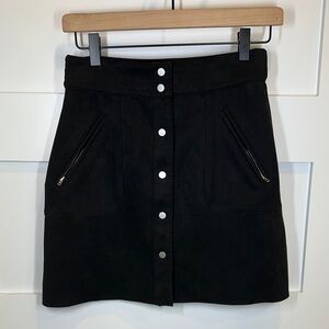 HYFVE Black Swede Skirt